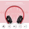 thumbnail image 2 of Premium children's headphones. Bluetooth headphones for children with hearing protection. Lightweight children's headphones with foldable headband. Red, 2 of 5