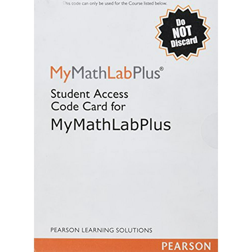 Mymathlab Plus Standalone Access Card
