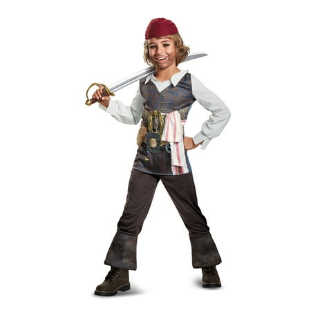Pirate of the Caribbean Boys' Captain Jack Sparrow Costume