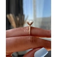 thumbnail image 4 of ESTE ORIGIN 2.5ct Round Cut Moissanite Solitaire Engagement Ring 10K White Gold for Women US 6, 4 of 5