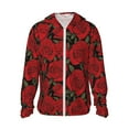 thumbnail image 2 of Lsque Rose Flowers UPF 50+ Lightweight Sun Protection Men's Women's Long Sleeve Shirt, Hoodie Performance -Large, 2 of 9
