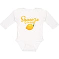 thumbnail image 3 of Inktastic Lemon Squeeze The Day Boys or Girls Long Sleeve Baby Bodysuit, 3 of 5