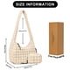 thumbnail image 3 of Bolso de mano GASSDA de nailon acolchado para mujer, color beige, con bolsa de maquillaje, 3 of 7