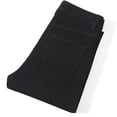 thumbnail image 4 of LODIENY Straight Leg Jeans for Men Slim Fit Cuffed Skinny Stretch Basic Denim Pants Black XXXXXL, 4 of 9
