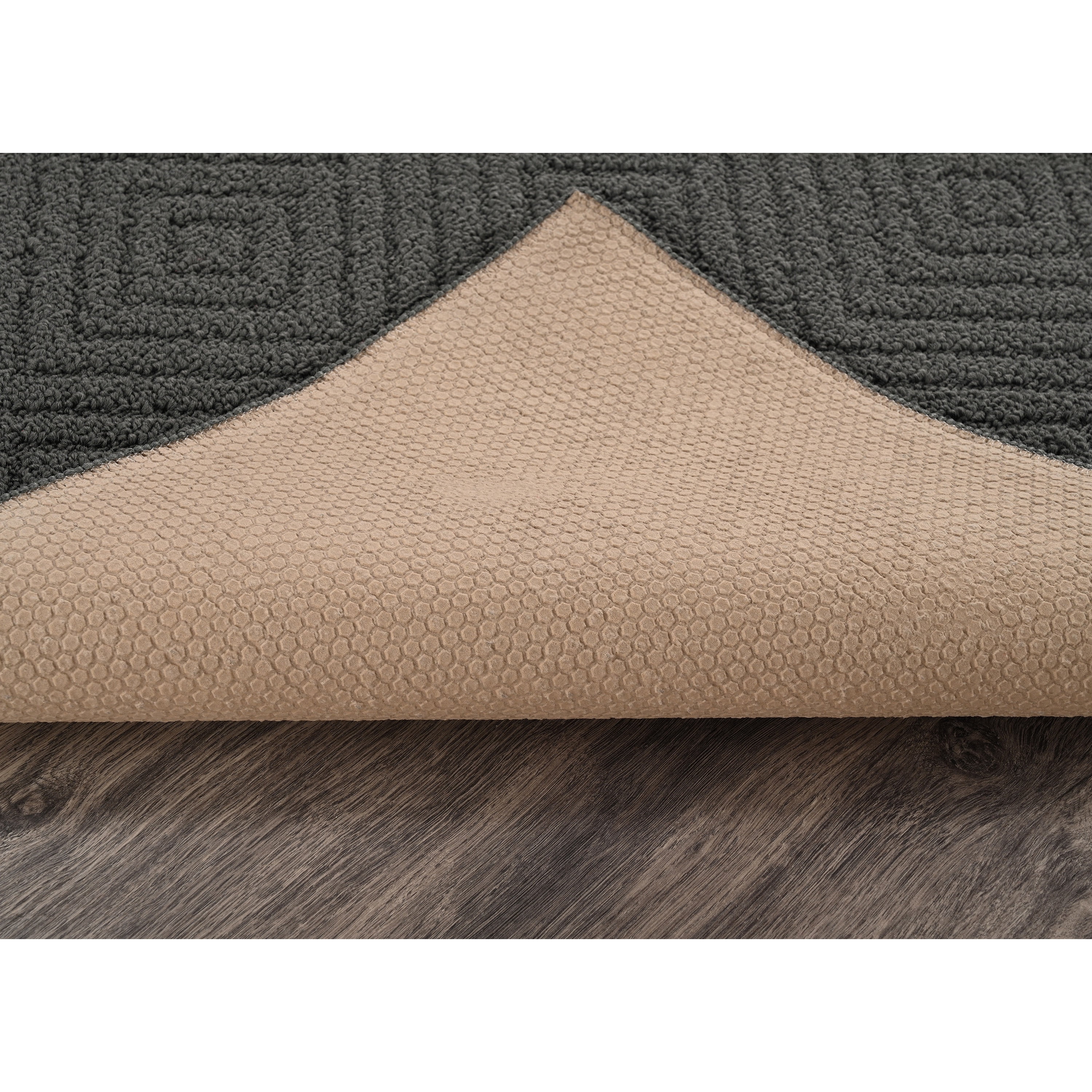 Garland Rug Brentwood Jasmine Cinder Gray Indoor Area Rug, 4' x 6'