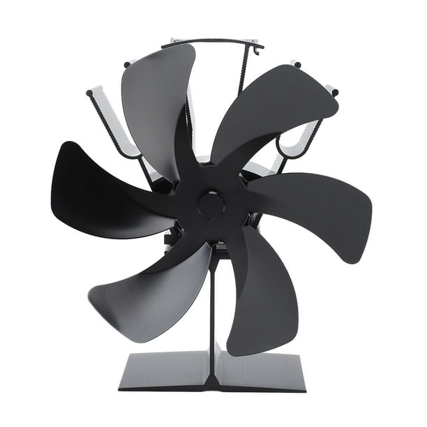 Ventilador de estufa de leña 6 aspas chimenea calor rápido calor ANGGREK Otros
