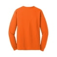 thumbnail image 7 of Gildan Heavy Cotton Men's High Visibility T-Shirt, Long Sleeve Safety Orange Work Tee, 3-Pack, L, 7 of 7
