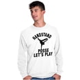 thumbnail image 3 of Handstand Posse Lets Play Gymnastics Men's Big & Tall Long Sleeve Graphic Tee Brisco Brands 2X, 3 of 5