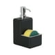 thumbnail image 1 of Dispensador de Jabon de Baño Estilo Moderno con Esponja - Despachador de Jabon Liquido Ideal para Baño o Cocina 250 ml Negro GAON, 1 of 5