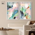 thumbnail image 3 of Dreamer Blue Serenity Pair Shadowbox Print Modern Wall Decor Set by Art Remedy, White Frame, 24 x 36, 3 of 6