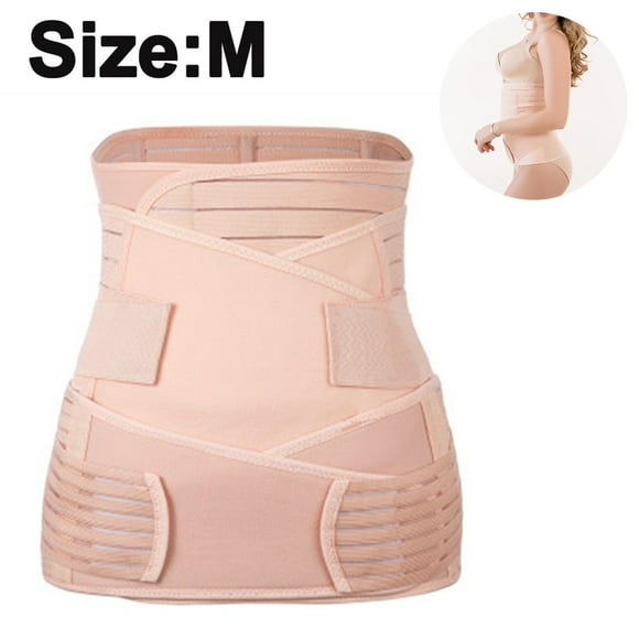 Postpartum Belly Wrap 3 in 1 Post Partum Support Girdles C-Section Recovery Belly Waist Pelvis Wrap Postnatal Trainer