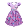 thumbnail image 1 of Encanto Mirabel Robe Fille Isabella Imprimée Manches Volantées Robe Décontractée et Sac, 1 of 2