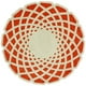 Nuloom Tapis Rond Touffeté de Lumi à la Main 8' x 8' en Orange – image 1 sur 3