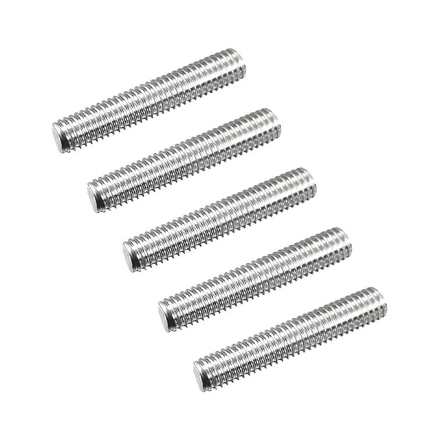 Unique Bargains Tige Entièrement Filetée M5 x 25mm 0.8mm Pas de Filetage 304 Acier Inoxydable Droite Tiges Filetées Goujons de Barre 15 Pack