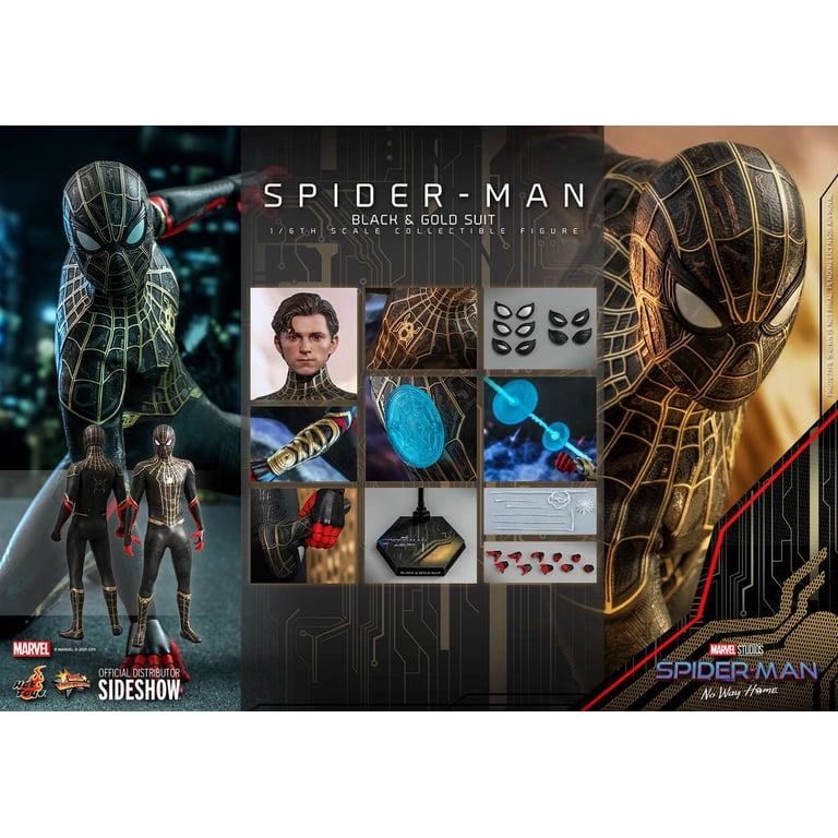 Hot Toys Spider-Man Black & Gold Spider-Man No Way Home MMS 1/6