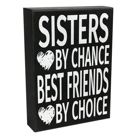 JennyGems Sisters by Chance Best Friends by Choice, Sister Gifts, Birthday Gift for Sister, Sister, Sister Gifts from Sisters