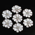 thumbnail image 4 of 10 Pieces Rhinestone Button Wedding Flat Back Embellishment Scrapbooking White, 4 of 7