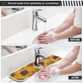 thumbnail image 5 of Pumpkins Spider Candy Corn Sink Splash Guard for Faucet 2 Packs Faucet Absorbent Mats, Halloween Theme Faucet Handle Drip Catcher for Kitchen, Bathroom,Sink Mat, Dish Drying Mat, 14.9"x5.5", 5 of 7