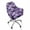 Purple Bat Paint Splatter, variant on Xoenoiee Tiger Skin Pattern Velvet Curved Back Dining Room Chair Covers with Arms Stretch Swivel Bar Stool Chair Slipcover, Removable Vanity Kitchen Office Desk Armchair Protector Covers
