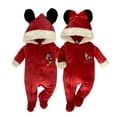 thumbnail image 1 of Kit 2 Mamelucos Baby Kisses Disney Santa Claus Minnie and Mickey, 1 of 3