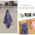 thumbnail image 3 of Snowy Glittering Christmas Trees Hand Towels, Snowflakes Dark Blue Kitchen Towel Ultra Soft and Absorbent,Decorative Fingertip Face Towel for Bathroom Hotel, 2 PCS, 28.3"x 14.4", 3 of 6