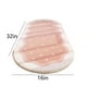 thumbnail image 3 of Soft Shaggy Bedroom Rug | Oval Area Carpet High Pile | Non-Slip Modern Polyester Velvet | Gray Pink | 16x32in | Plush Living Room Runner | Minimalist Home Décor | 1 Pack, 3 of 8