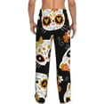 thumbnail image 3 of Fotbe Cat Skulls and Flowers Men's Pajama Pants,Sleepwear Pants,Pj Bottoms Drawstring And Pockets-X-Large, 3 of 9