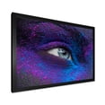 thumbnail image 2 of Designart 'Woman Eye With Dry Paint Dust Pigment On Face' Modern Framed Art Print, 2 of 4