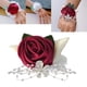 thumbnail image 5 of Ramillete de muñeca Bewildely con rosa de satén hecho a mano N22 oro, 5 of 6
