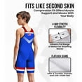 thumbnail image 3 of Exxact Sports Sublimated Wrestling Singlet for MMA, Powerlifting Singlet Youth Wrestling Singlet Men for Training (YL, Royal Blue USA), 3 of 7