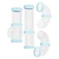 thumbnail image 4 of kusrkot 8 Pieces Hamster Tubes Set Connected Tunnels External for Cage Accessories Blue, 4 of 9