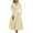 Beige, variant on Women's Elegant Formal Dresses Casual V Neck Knee Length Work Dress Long Sleeve Party Evening Wedding Guest Dress Solid Color A-Line Dresses with Pockets White XL
