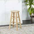 thumbnail image 2 of Mainstays Fully Assembled 24" Natural Wood Backless Bar Stool, 2 of 3