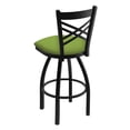 thumbnail image 2 of 820 Catalina 25" Swivel Counter Stool with Black Wrinkle Finish and Canter Kiwi Green Seat, 2 of 2
