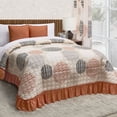 thumbnail image 2 of Colcha con Cojines King Size Elefantito Rietti Color Beige Geométrico, 2 of 3
