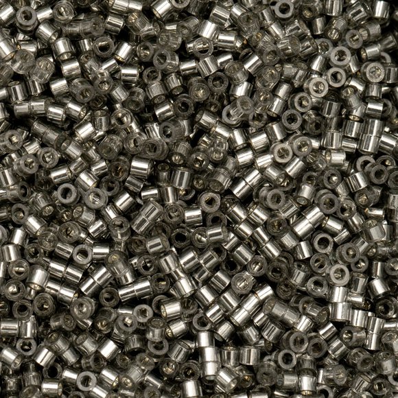 John Bead 25g Cylin Beads Grey Silver Lined CY1009 11/0 Glass Cylindrical Seed Beads for Jewelry Bracelets Necklaces Earrings Making Embroidery