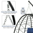 thumbnail image 5 of SYNGAR Hanging Egg Chair, Swing Chair with Steel Hammock Stand Set, Hammock Chair with Soft Seat Cushion, Multifunctional Hanging Chairs for Outdoor Indoor Bedroom, Navy Blue, 5 of 12
