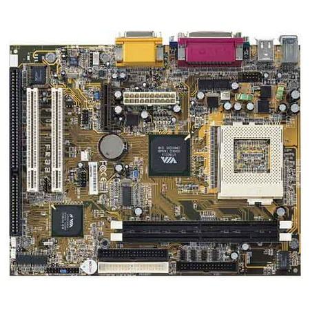 Refurbished-FICFR33ESocket 370 motherboard, 2 PCI, 1 ISA, 1 AMR slotm 2 PC133 SDRAM slots. On-board audio andvideo. Micro ATX. Board only. No manuals, cables or