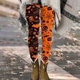 thumbnail image 2 of LILIYA Women's Halloween Leggings 3D Pumpkin Print Cos Outfit Stretchy Soft High Waisted Workout Sports Yoga Pants Casual Plus Size Streetwear, 2 of 5