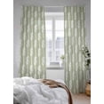 thumbnail image 3 of Sheer Curtains 84 inches Long, Decoration Art Vintage Sage Green Knot Texture Decoration Light Filtering Sheer Window Curtains Rod Pocket Voile Drapes for Bedroom Living Room, 52"W x 84"L 2 Panels, 3 of 7