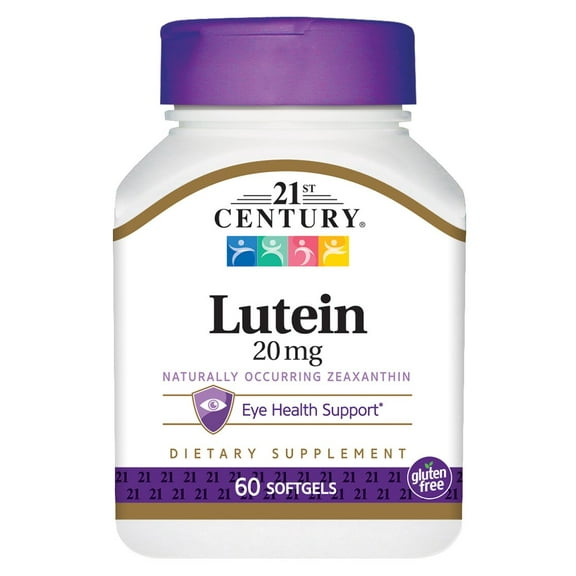 21st Century Lutein, 20 mg, 60 Softgels