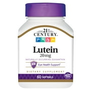 21st Century Lutein, 20 mg, 60 Softgels