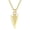 Gold, variant on Rugged Arrowhead Pendant Simple Charm Stainless Steel Necklace