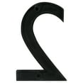 thumbnail image 6 of Architectural Mailboxes 3582DC Number 2 Solid Cast Brass 4 inch Floating House Number Dark Aged Copper ''2'', 6 of 7