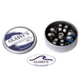 thumbnail image 5 of Glassy's Ceramic Bearings (8 Pack), ABEC 9 High Speed Skateboard Bearings with Washers, Spacers and a Glassy's Sticker (Silver), 5 of 6