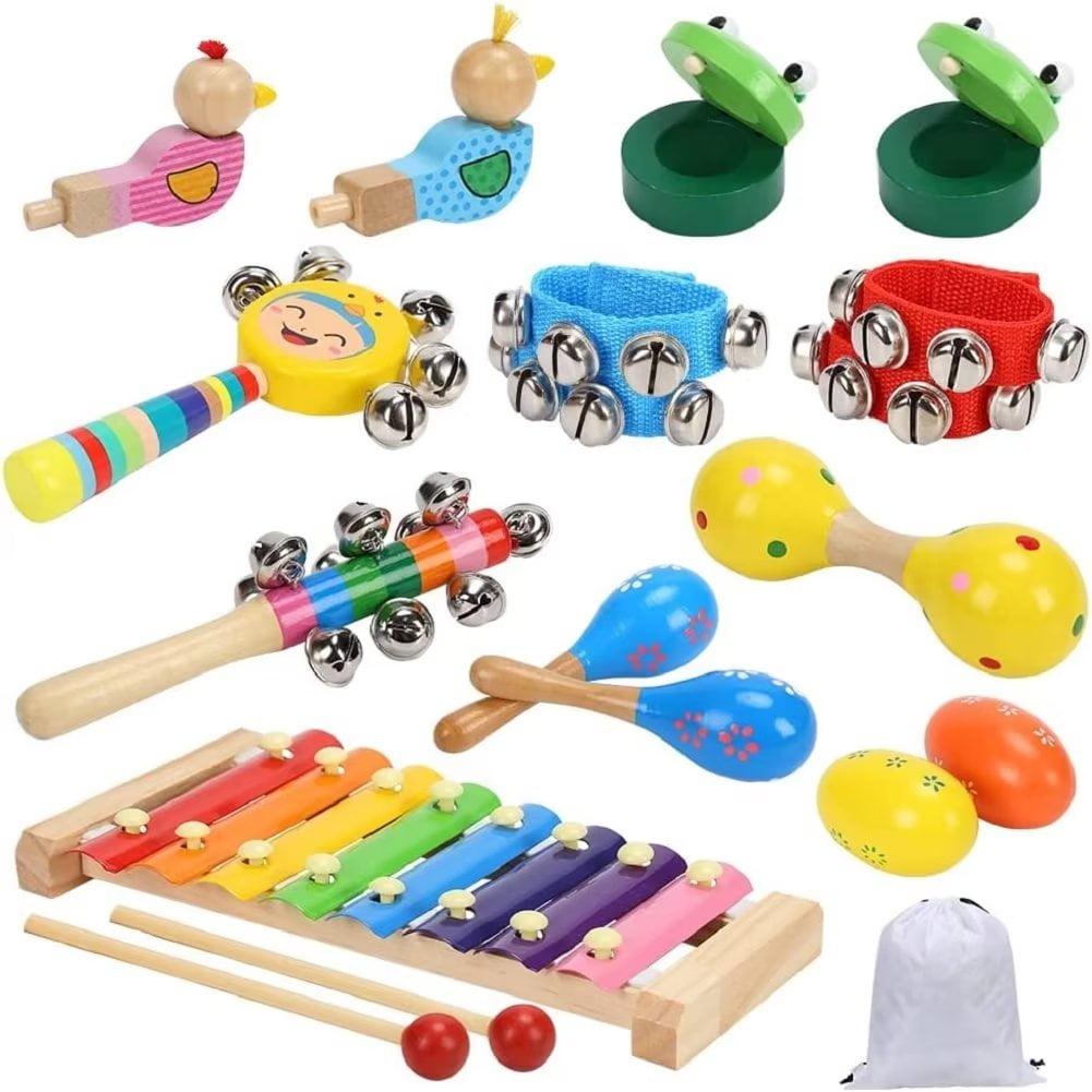 Shininglove Toddler Musical Instruments Toys, Wooden Percussion ...