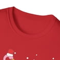 thumbnail image 3 of Pink Flamingo Christmas Lighting Xmas Tree Santa Hat Novelty Unisex T-Shirt, 3 of 4