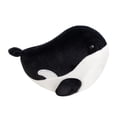 thumbnail image 3 of Peluche de ballena de 17 cm, adorable animal de peluche para vacaciones negro, 3 of 9