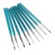 thumbnail image 4 of Juego De Pinceles Para Decoración De Uñas, Agarre Cómodo, Convenientes Pinceles Para Diseño De Uñas, Livianos Con Varilla De Metal Azul Transparente Para Uso Doméstico, 4 of 8