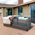 thumbnail image 4 of OVIOS Patio Furniture Covers Waterproof Rectangular Outdoor Furniture Cover Weatherproof Heavy Duty 210D Polyester Cover for Patio Table and Chair Set 78x31x29 inches, 4 of 6